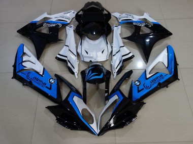 Alien Blu & Bianco 09-14 BMW S1000RR Carene Moto