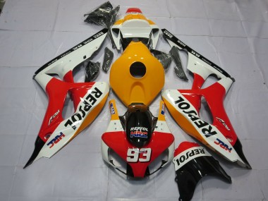 Arancio Chiaro Bianco Repsol 06-07 Honda CBR1000RR Carene Moto