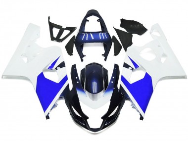 Bianco Brillante & Blu 04-05 Suzuki GSXR 600-750 Carene Moto