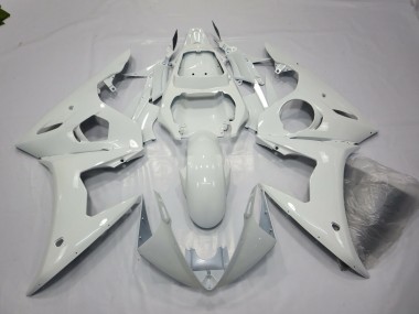 Bianco Lucido 05 Yamaha R6 Carene Moto