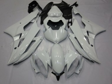 Bianco Lucido 06-07 Yamaha R6 Carene Moto