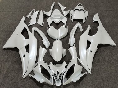 Bianco Lucido 08-16 Yamaha R6 Carene Moto