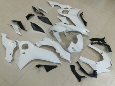 Bianco Lucido 17-21 Yamaha R6 Carene Moto