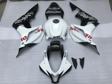 Bianco Lucido & Rosso Repsol 07-08 Honda CBR600RR Carene Moto