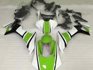 Bianco Lucido Verde & Nero 15-19 Yamaha R1 Carene Moto