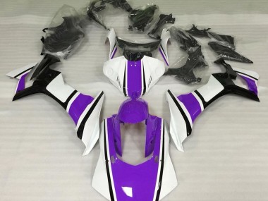 Bianco Lucido Viola & Nero 15-19 Yamaha R1 Carene Moto