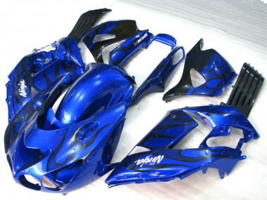 Fiamma Blu 06-11 Kawasaki ZX14R Carene Moto