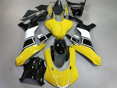 Giallo Lucido Bianco & Nero 15-19 Yamaha R1 Carene Moto