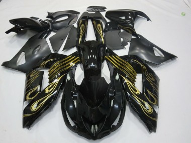 Oro Nero 06-11 Kawasaki ZX14R Carene Moto