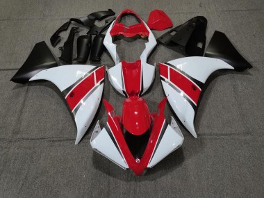 Rosso Bianco 09-11 Yamaha R1 Carene Moto