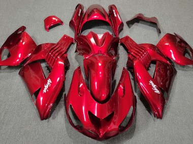 Rosso Lucido 06-11 Kawasaki ZX14R Carene Moto