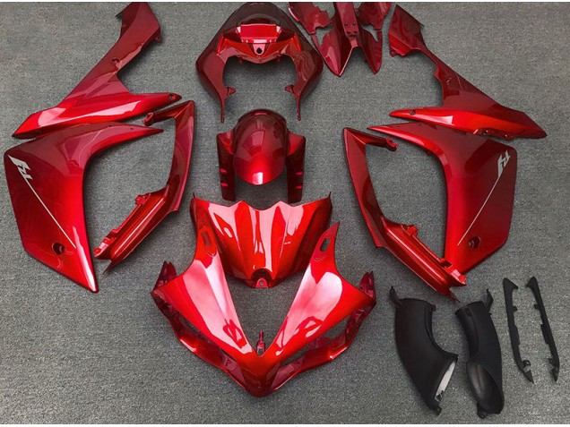 Rosso Lucido 07-08 Yamaha R1 Carene Moto