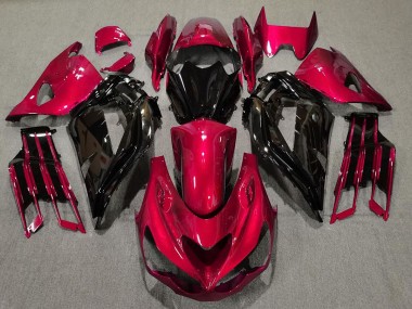 Rosso Lucido & Nero 12-21 Kawasaki ZX14R Carene Moto