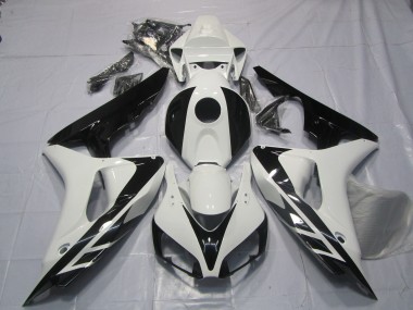 Stile OEM In Bianco & Nero Senza Decalcomanie 06-07 Honda CBR1000RR Carene Moto